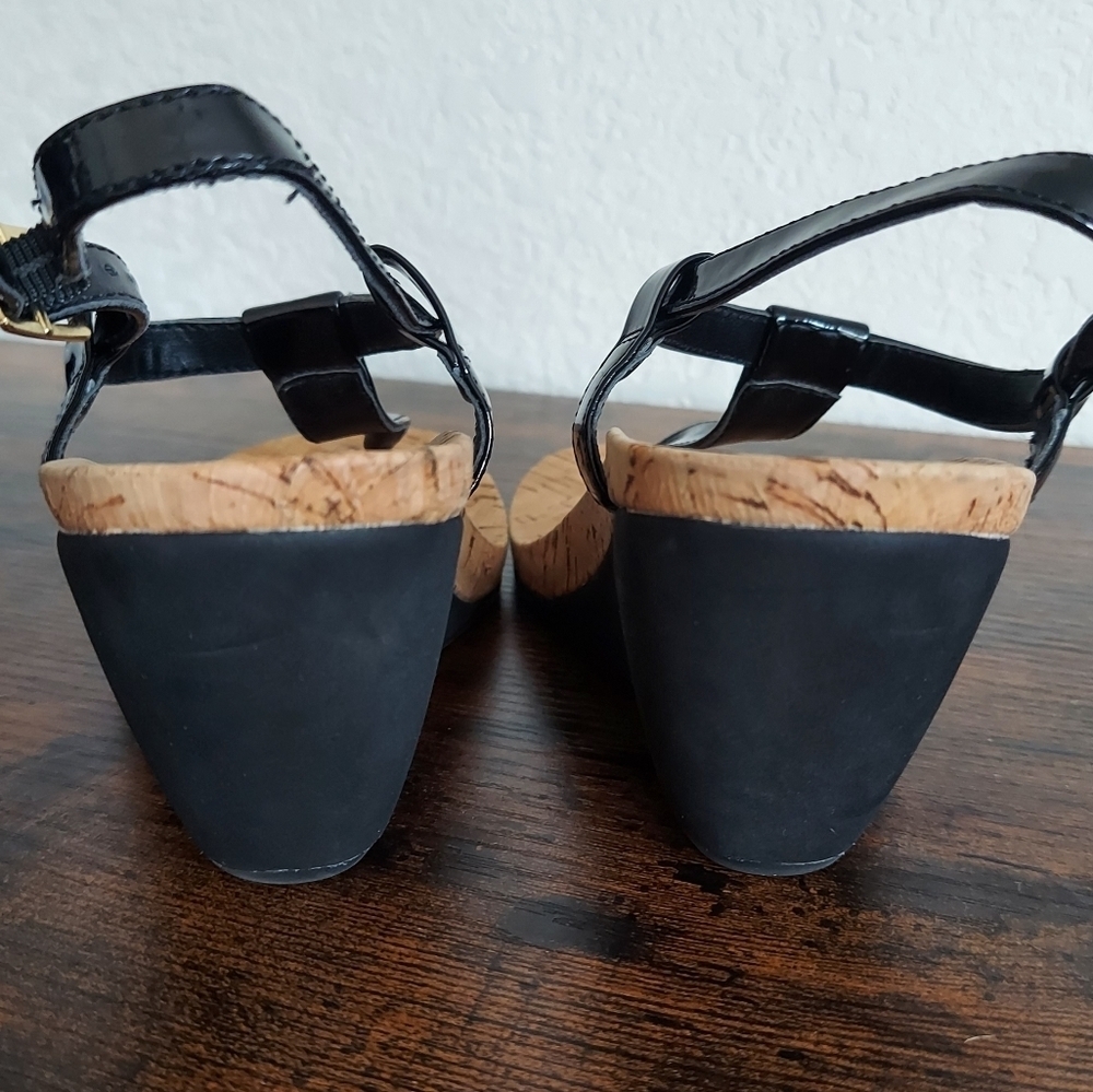 Lauren Ralph Lauren Reeta Cork Wedge Sandal 5-6 - Picture 3 of 11